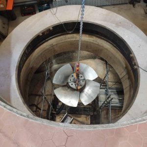 intervento su turbina kaplan